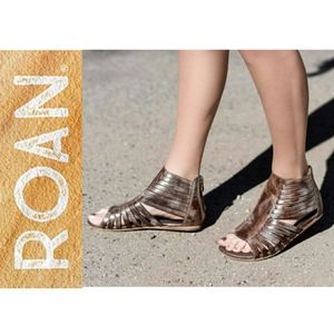 NWT! Roan by Bed Stu Pearl Brown Gladiator Sandals